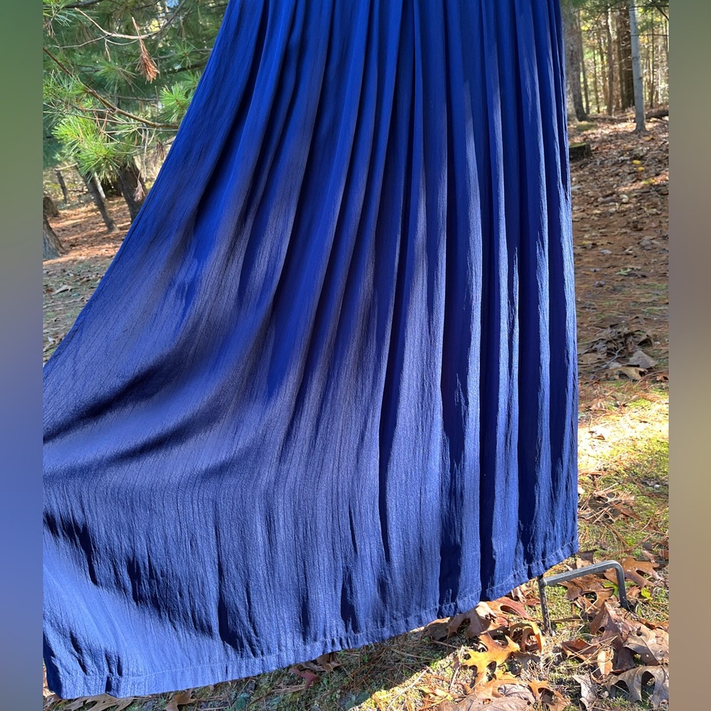 90s April Cornell Beaded Mirror Maxi Dress / Formal Gown - Picture 15 of 16